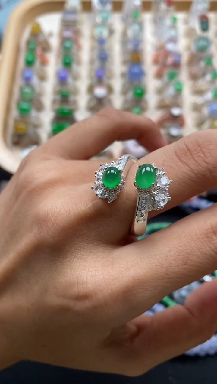 未镶嵌戒指翡翠缅甸天然a货翡翠