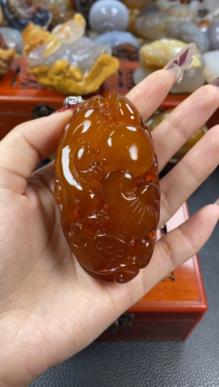 【闪购商品】玛瑙/玉髓手把未镶嵌1