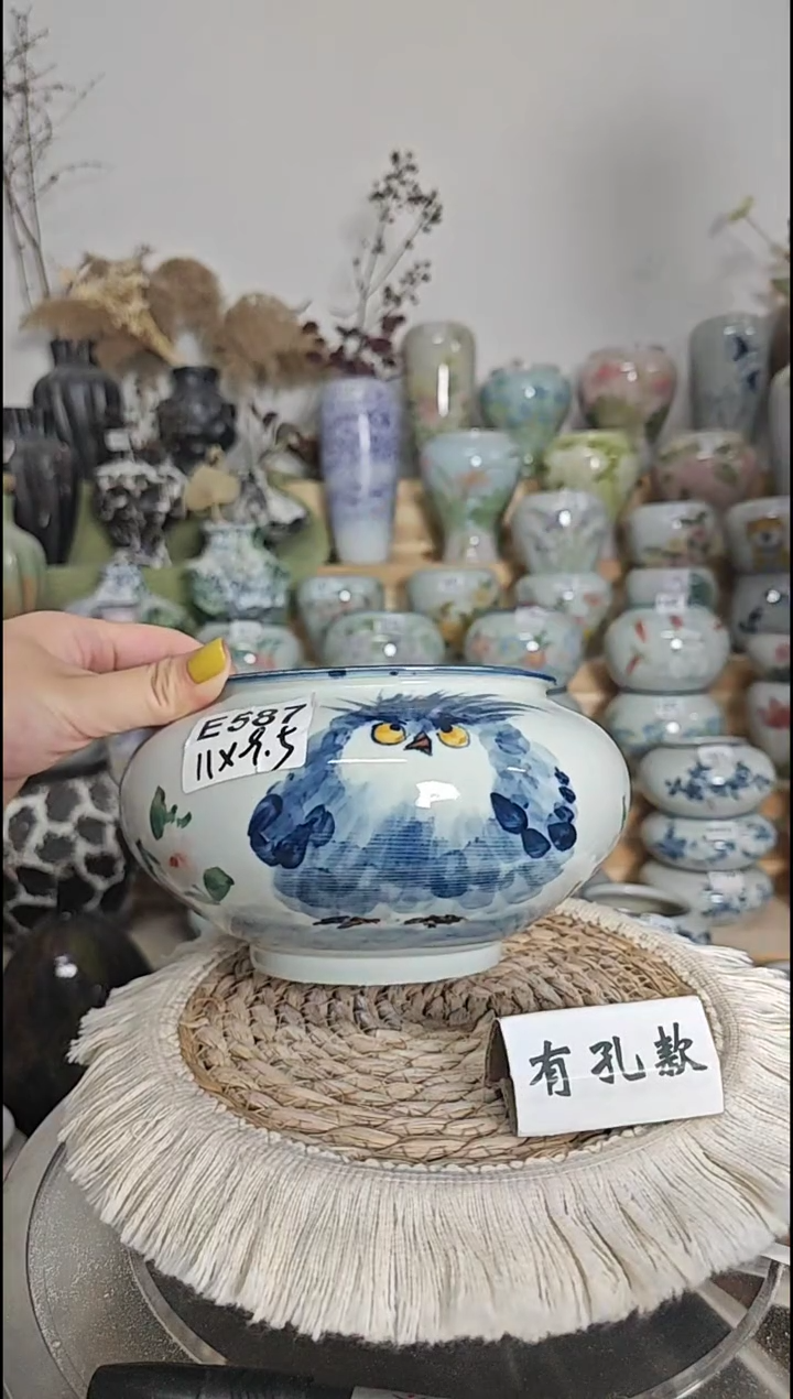 景德镇瓷韵手工手绘制作   E587