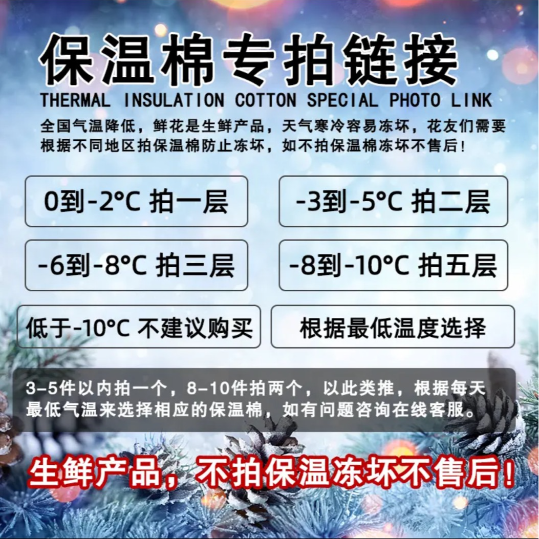 鲜花专用保温棉 零度以下必须拍保温棉以防鲜花冻坏