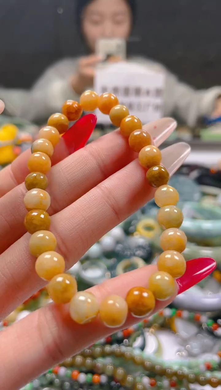 【闪购商品】翡翠颈饰未镶嵌7MM/B/翡翠A货一图一物