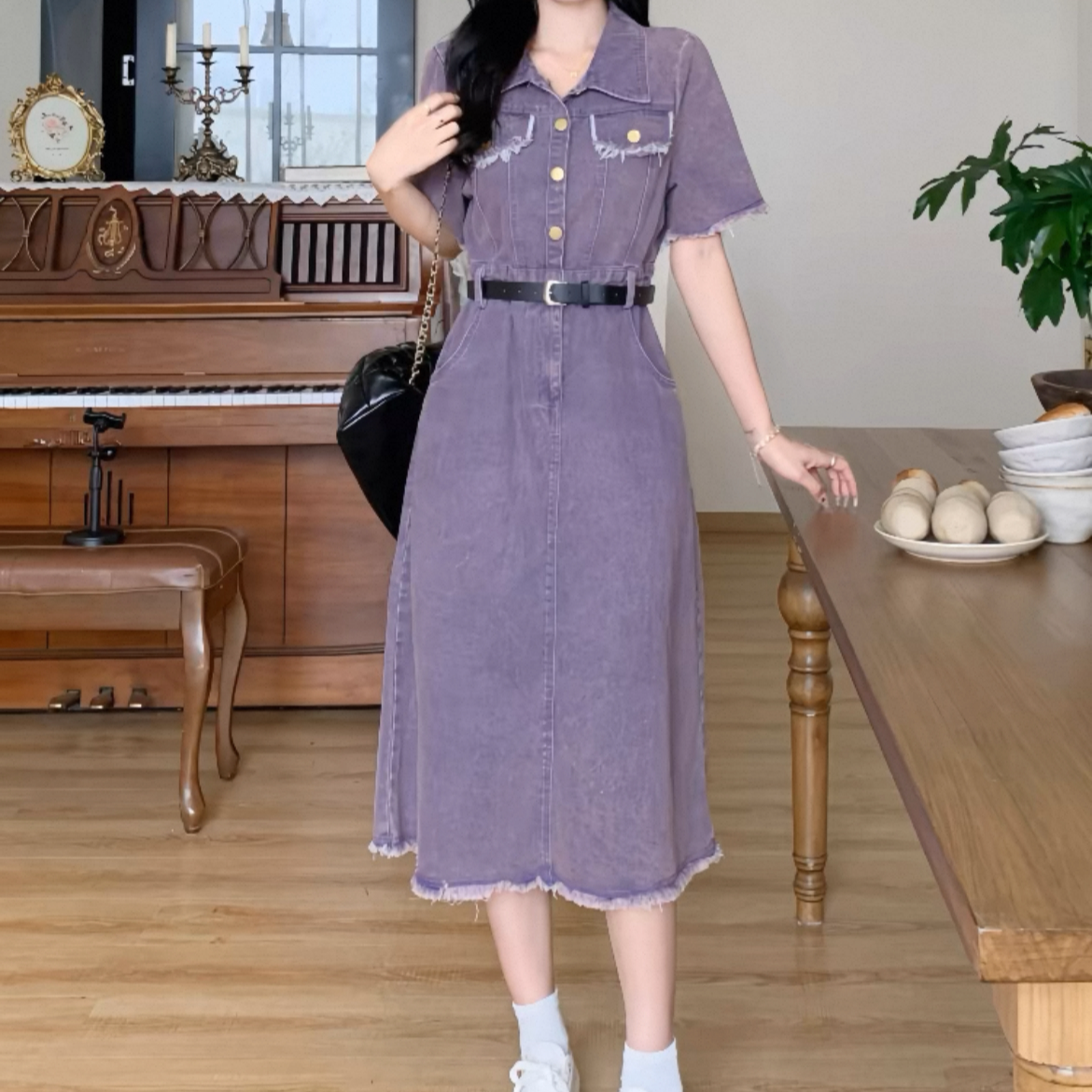夏季韩版长裙连衣裙2