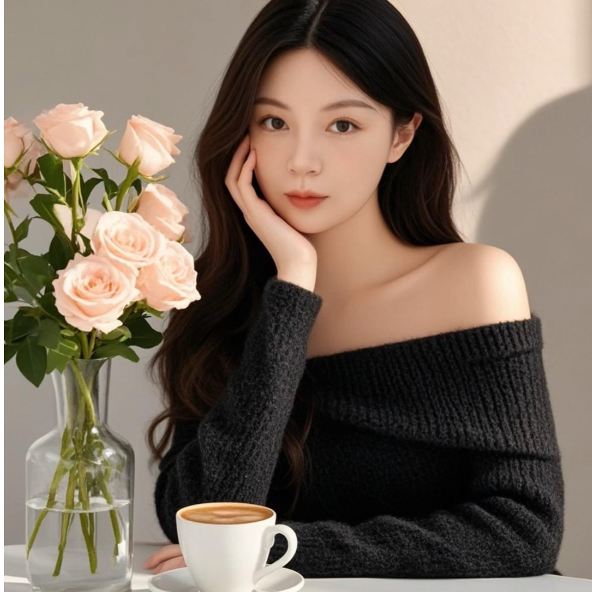 001-100月亮家女装工厂宽松洋气显瘦毛衣休闲百搭加厚针织衫