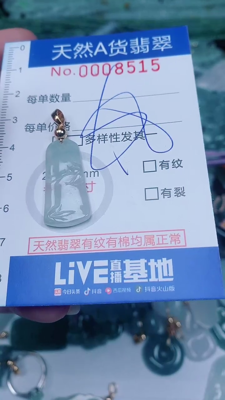 翡翠未镶嵌颈饰00008515