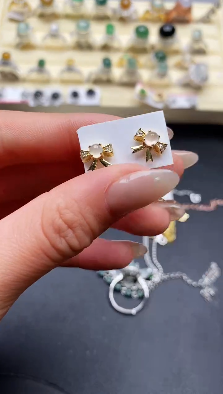 【闪购商品】翡翠戒指银S925镶嵌缅甸翡翠3  1+
