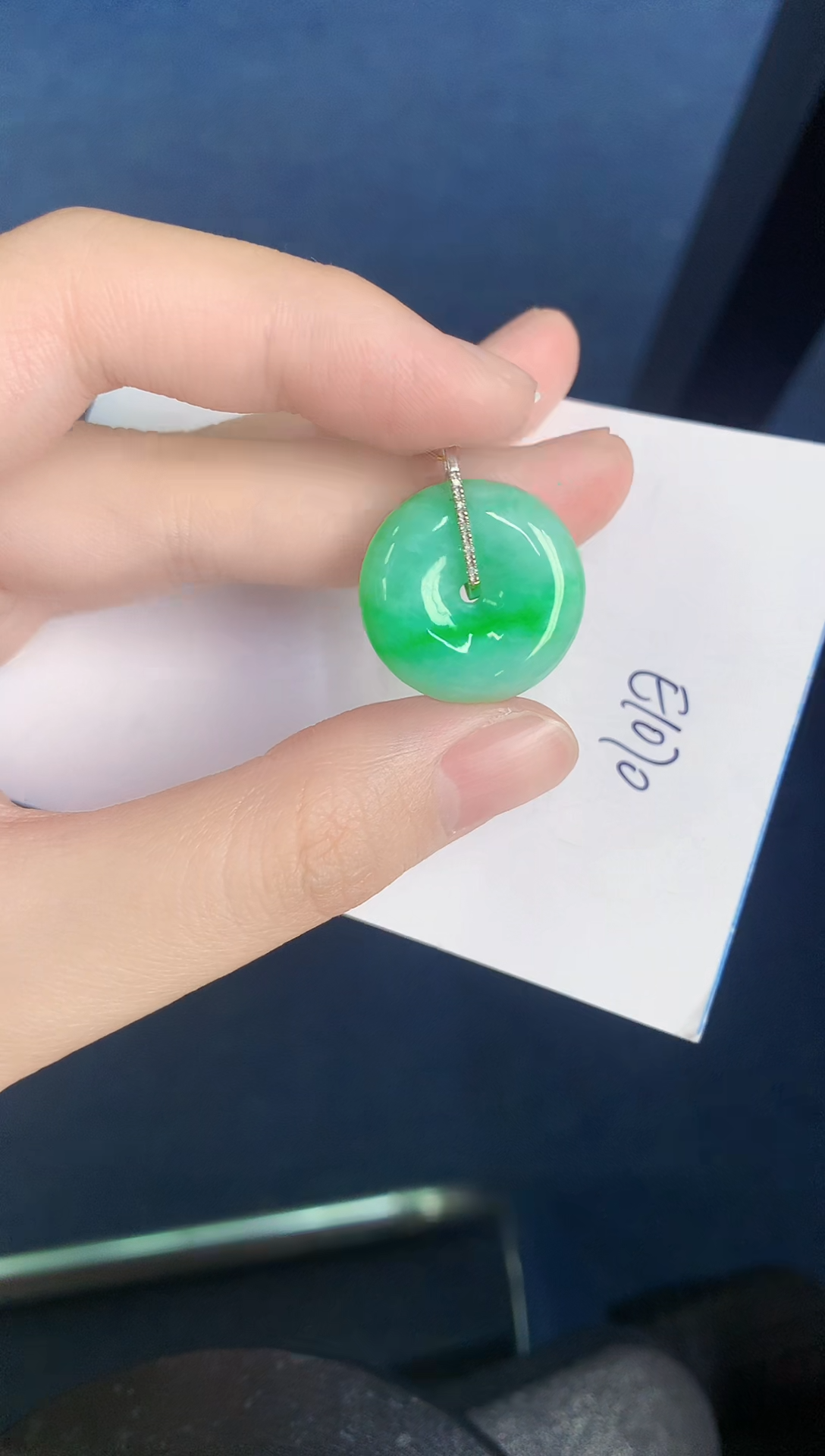 【闪购商品】翡翠颈饰18K金镶嵌000000000