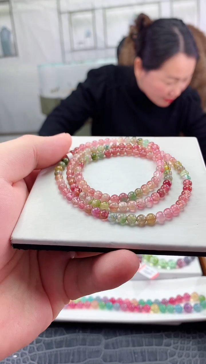 【闪购商品】碧玺手串未镶嵌多样性发一条