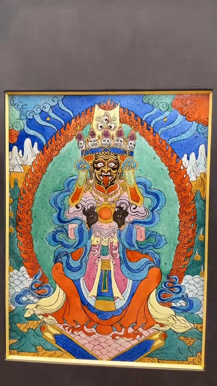 【闪购商品】瓷片@@九觉堂今生陶版画一个