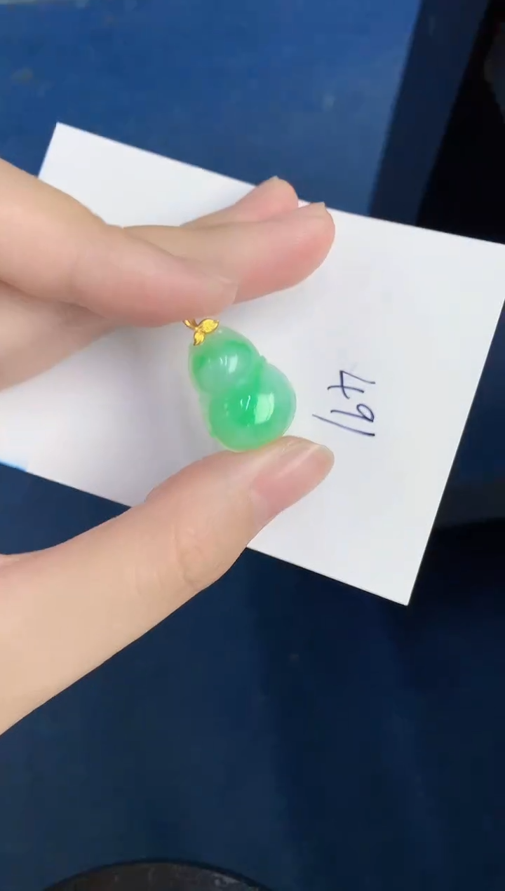 【闪购商品】翡翠颈饰18K金镶嵌0000000000