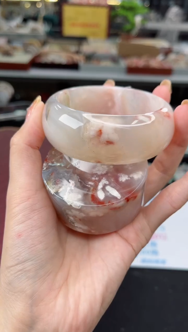 【闪购商品】石英质玉手镯未镶嵌60圈口（赠品镯心）3568745