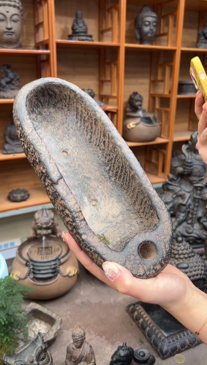 陶土【火山泥】牛槽盆