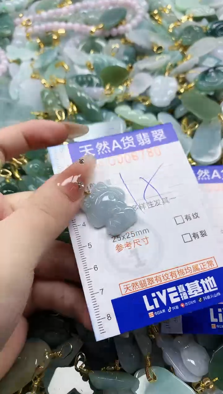 颈饰未镶嵌翡翠天然A货翡翠