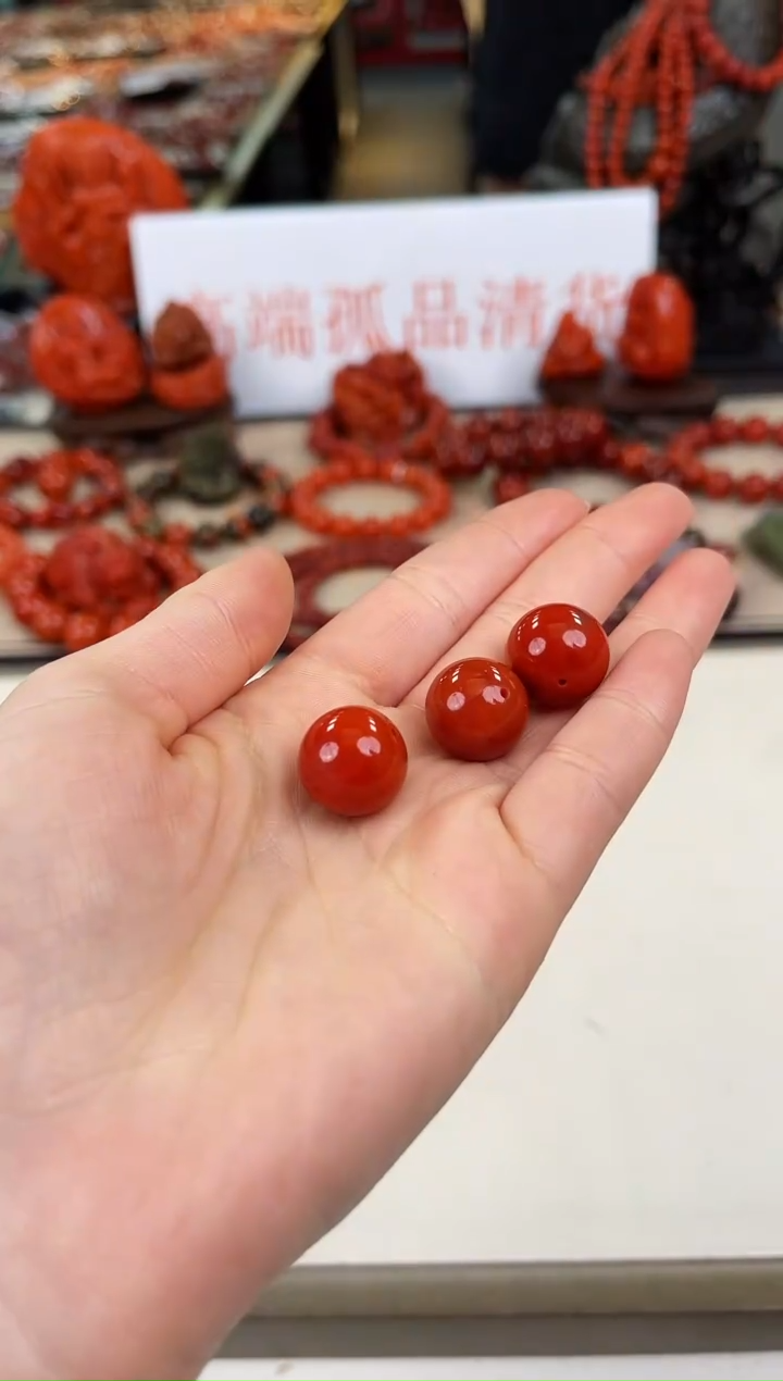 未镶嵌瓦西单珠15+南红玛瑙（多样式发其一）