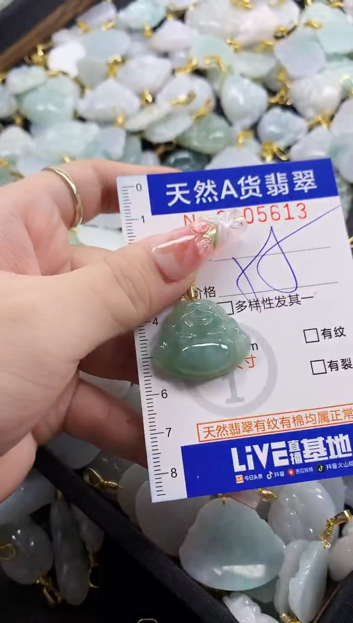 颈饰未镶嵌翡翠侧*天然A货翡翠