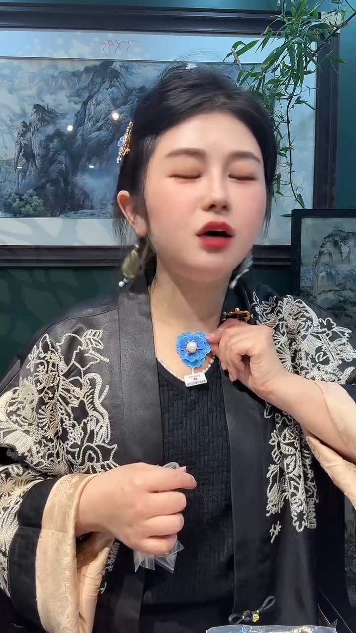 大理石铁合金非遗手工首饰