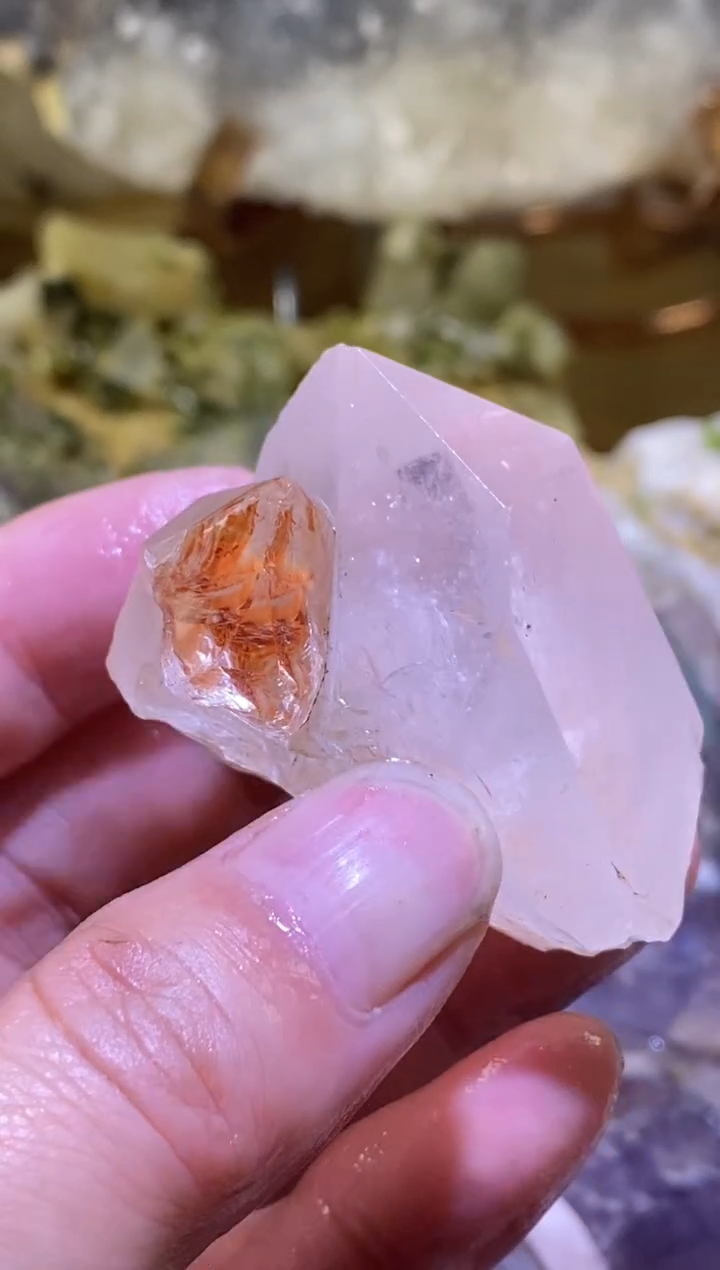 未镶嵌珠宝半成品水晶47号54g四川美姑超七花园水晶