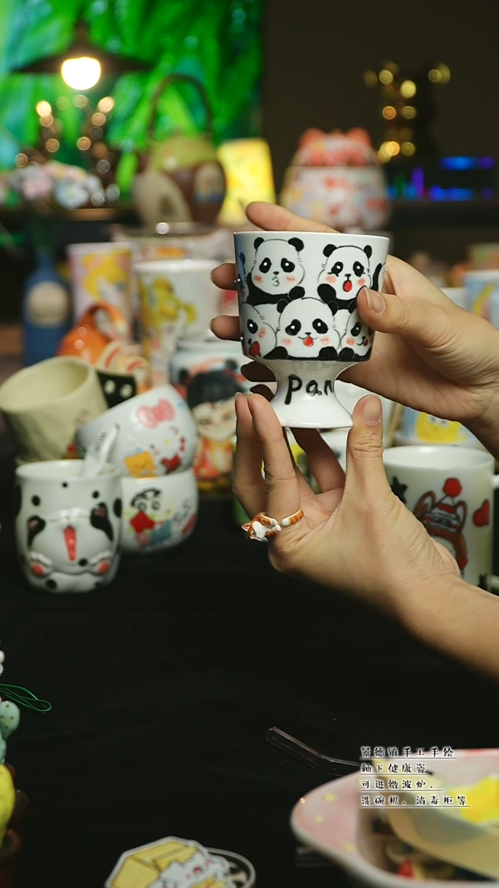 【闪购商品】杯陶瓷景德镇高温釉下彩&W355