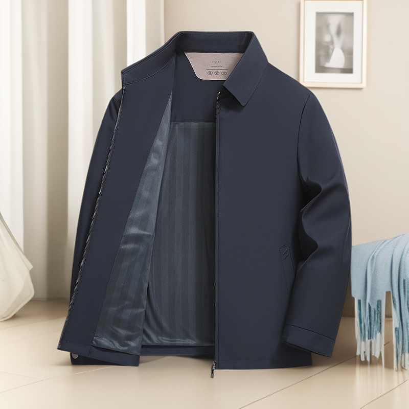 【行政夹克】男商务翻领爸爸装2025秋季新款中老年干部装男士外套