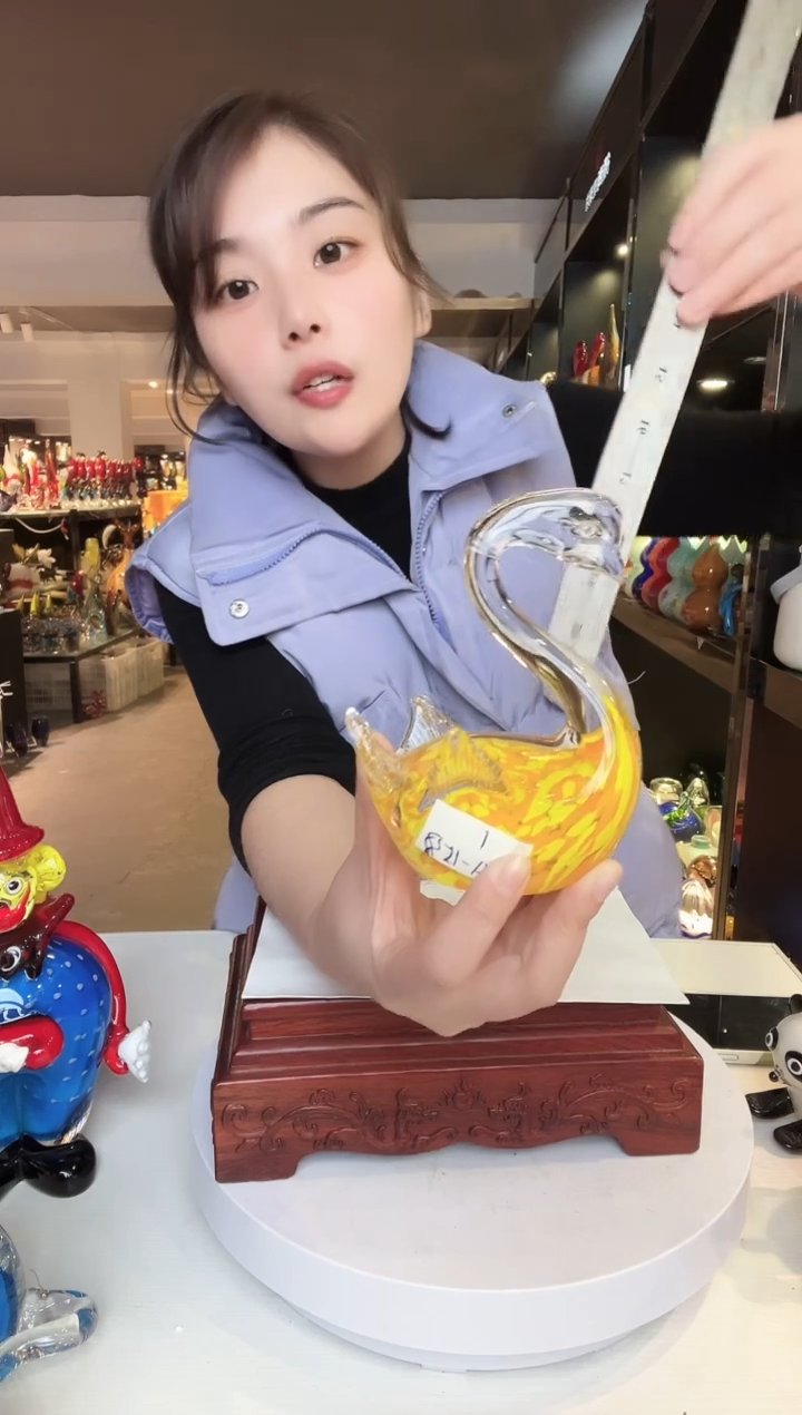 【闪购商品】茶盏琉璃摆件家居摆件