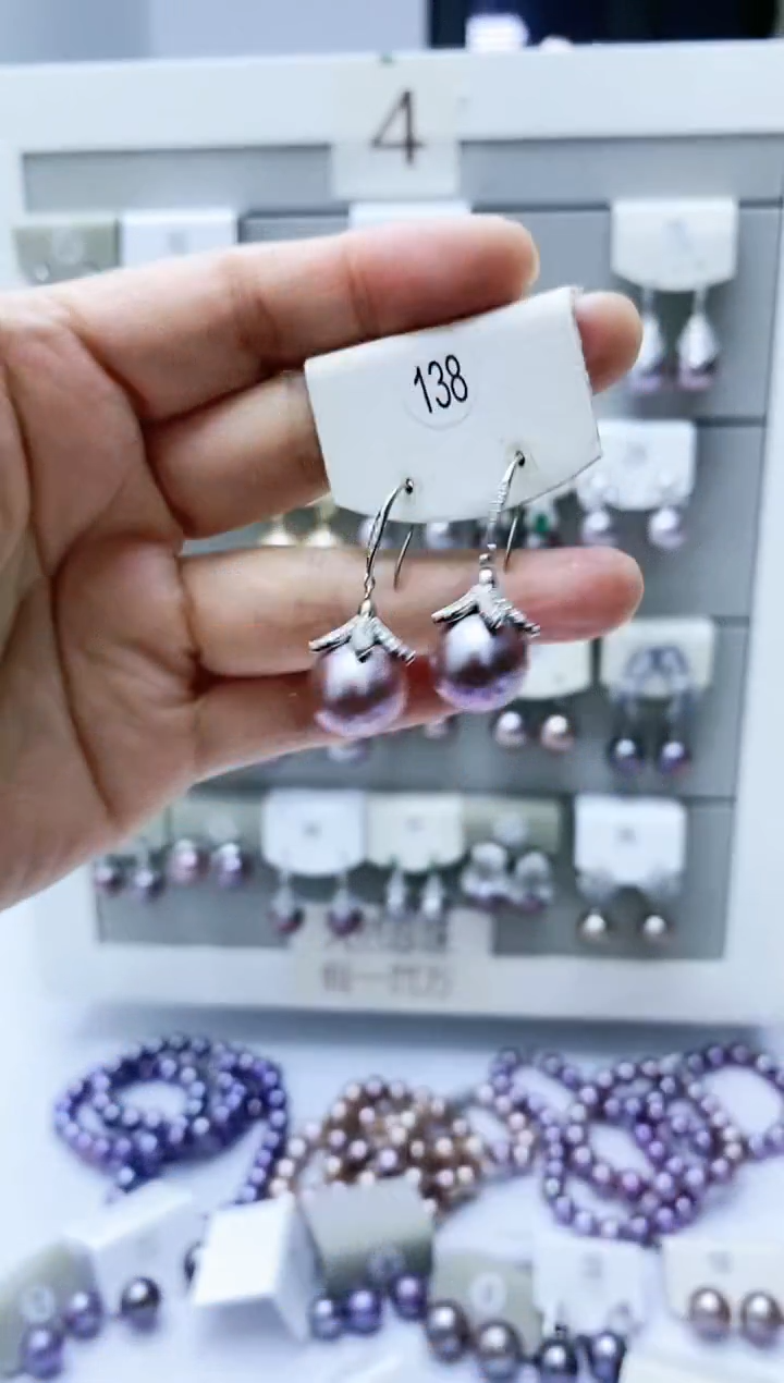 【闪购商品】淡水珍珠耳饰银S925镶嵌138