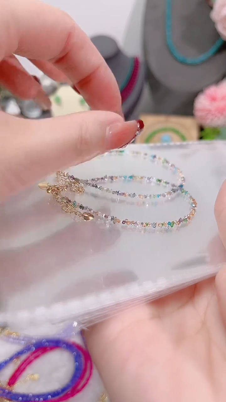 银S925镶嵌手链钻石彩99