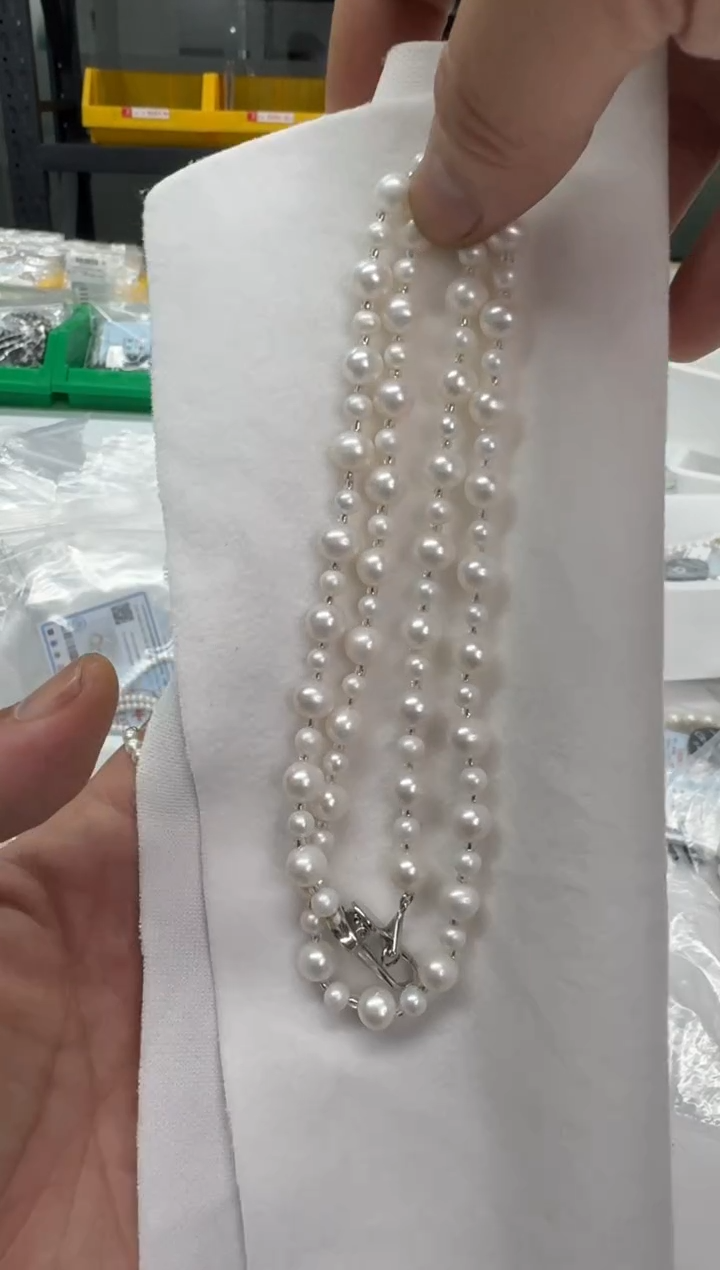 【闪购商品】淡水珍珠毛衣链未镶嵌7mm