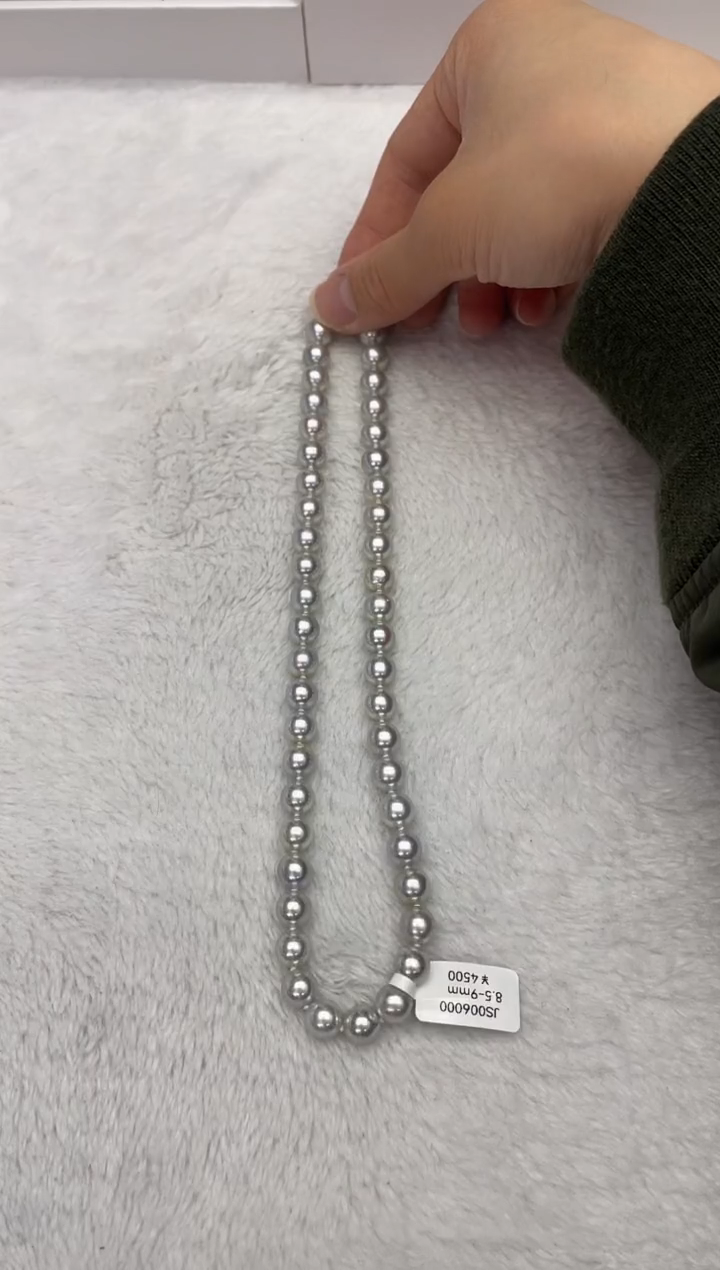 【闪购商品】海水珍珠颈饰未镶嵌AK真多麻8.5-9mm（多样性发一）