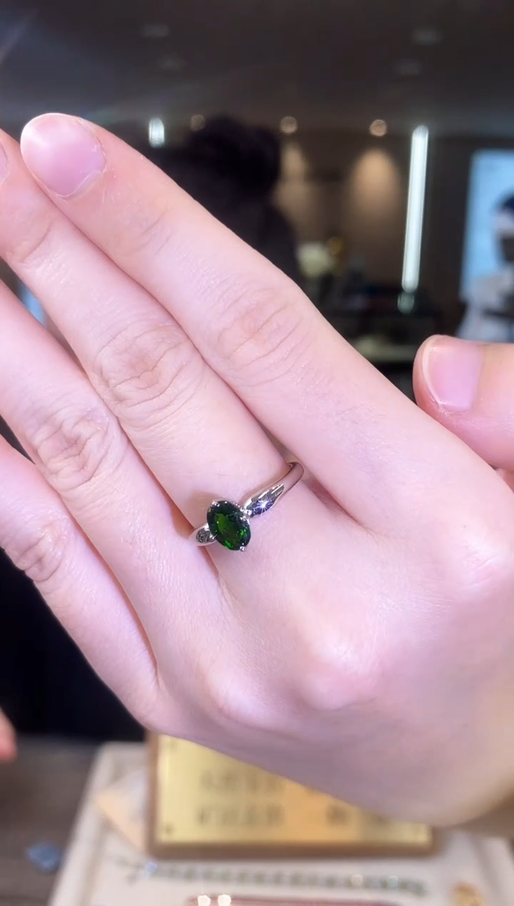 戒指透辉石银S925镶嵌04