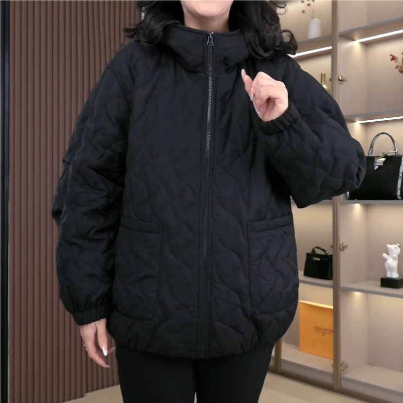 丹思慕大码女装冬季新款洋气宽松时尚大方气质显瘦外套ZSX25A0492