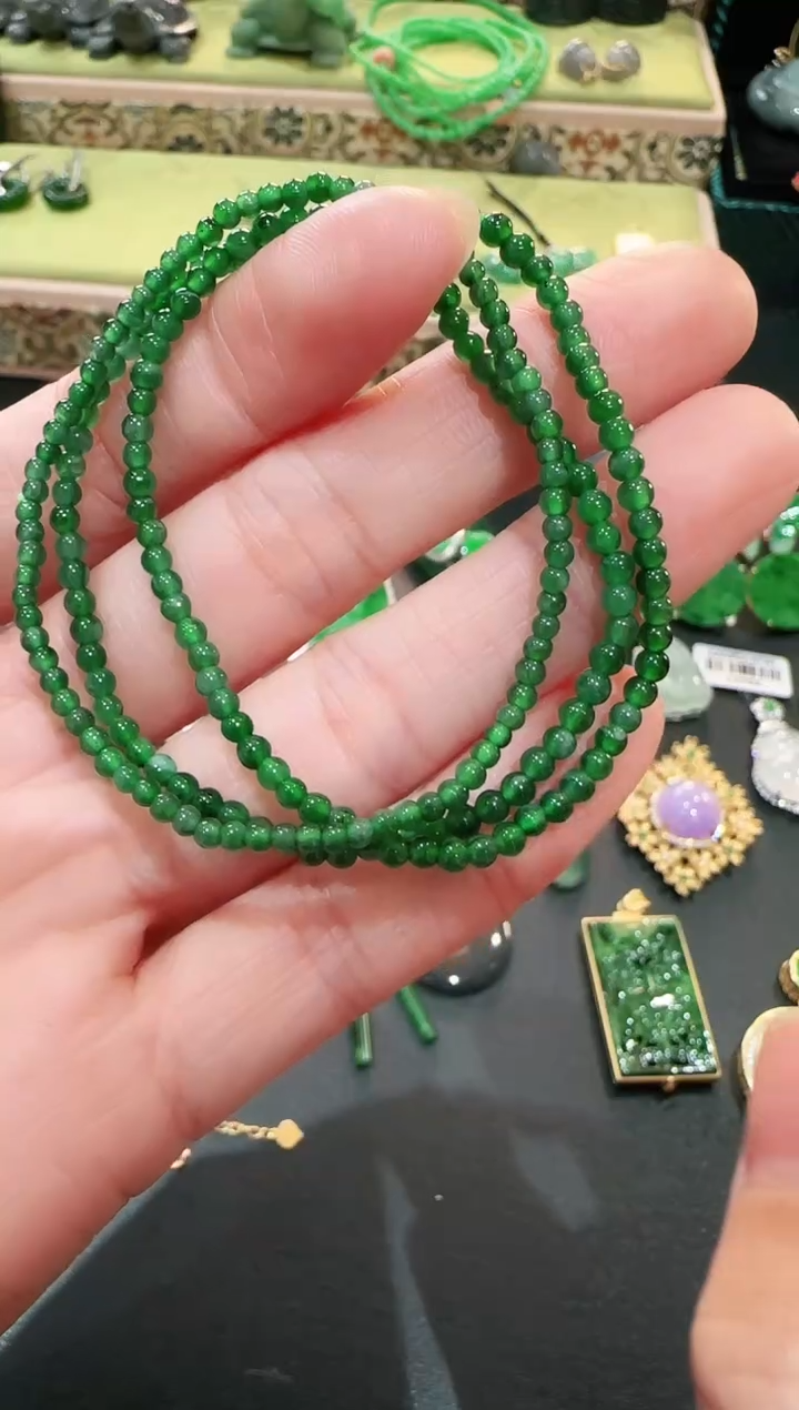 【闪购商品】翡翠颈饰未镶嵌珠串