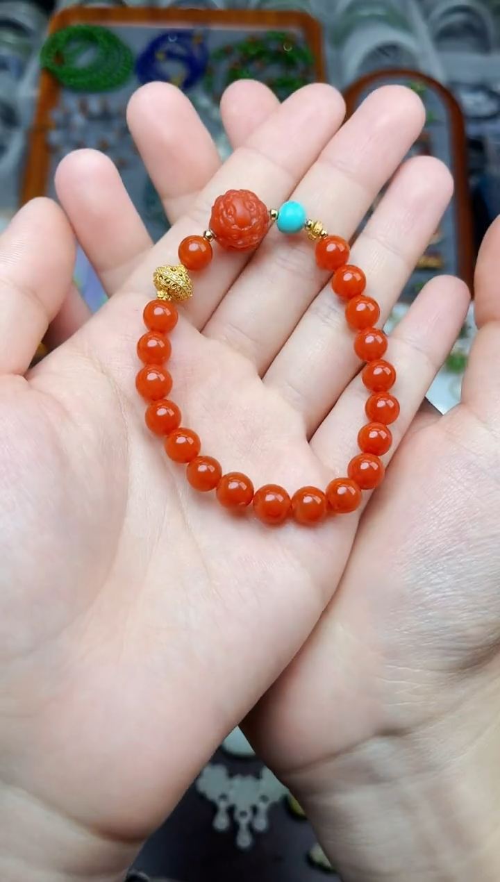 未镶嵌手串南红玛瑙手串 06