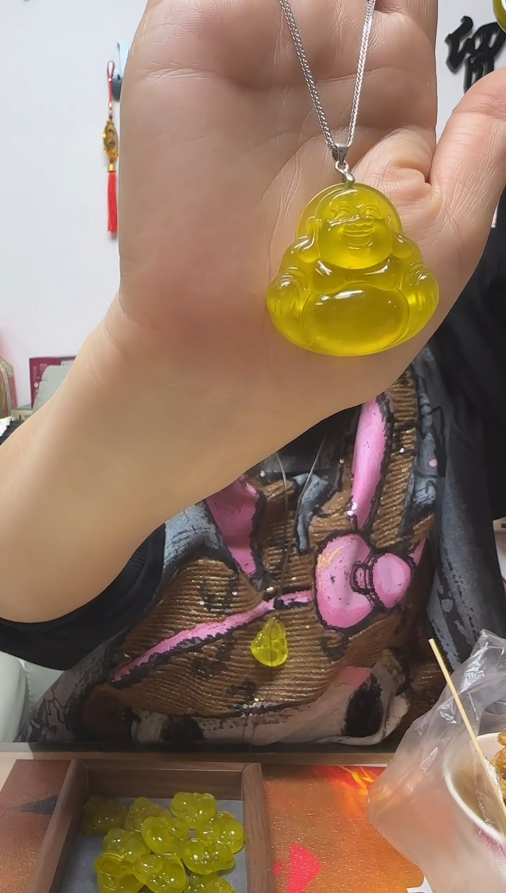 未镶嵌岫玉佛公银扣头款多样性发货其中之一