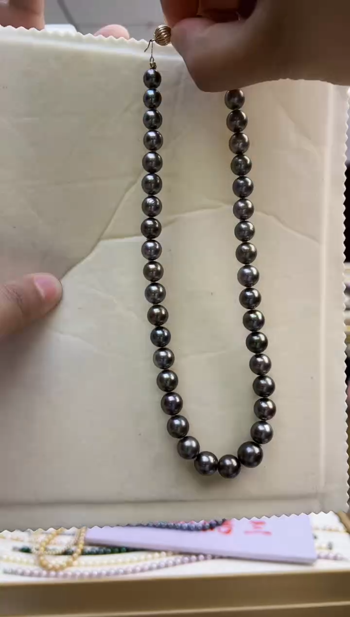 无吊坠925银全珠项链