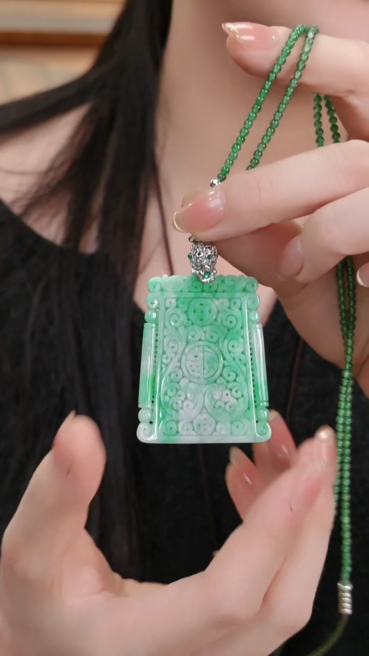 颈饰未镶嵌翡翠国风
