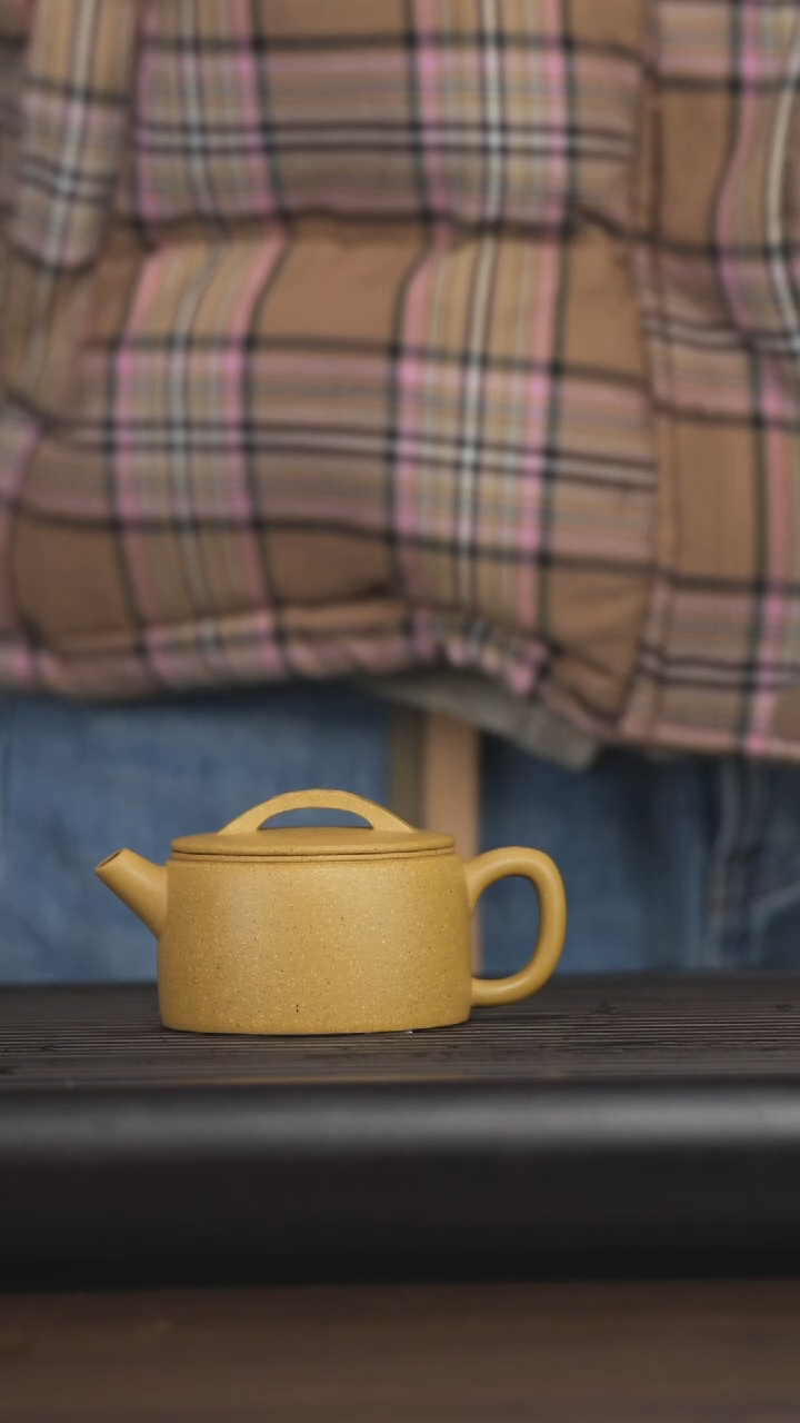 【闪购商品】紫砂茶壶超薄胎黄金段泥汉瓦150cc  dd