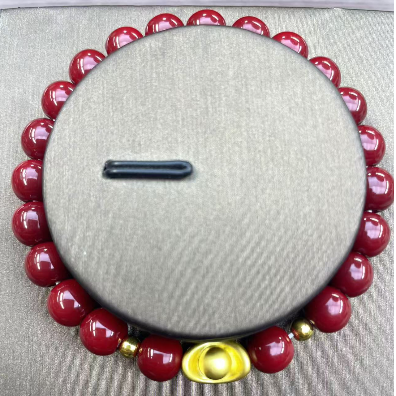 鲤鱼锦鲤民族风本命年红豆元宝手链B22