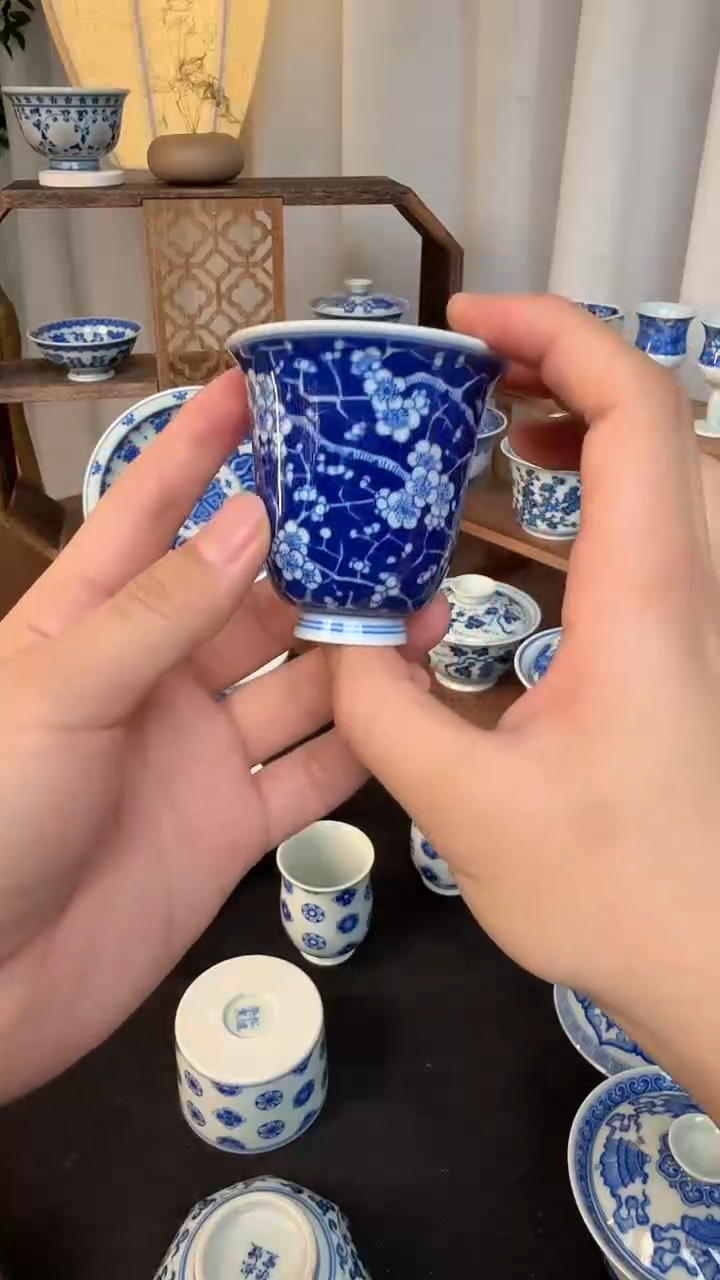 杯子陶冰梅闻香杯