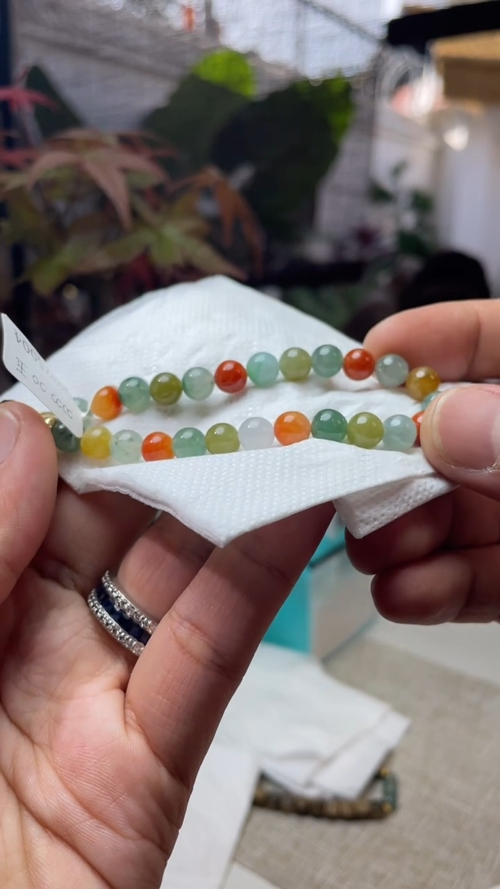 未镶嵌手链翡翠珠串