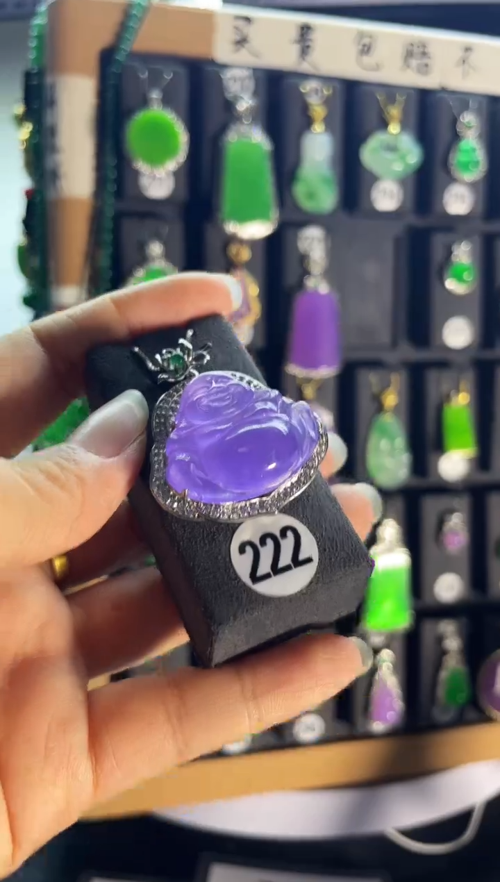 翡翠银S925镶嵌颈饰222........