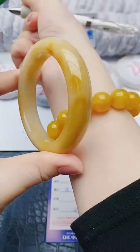 未镶嵌手镯石英质玉y108+58-59