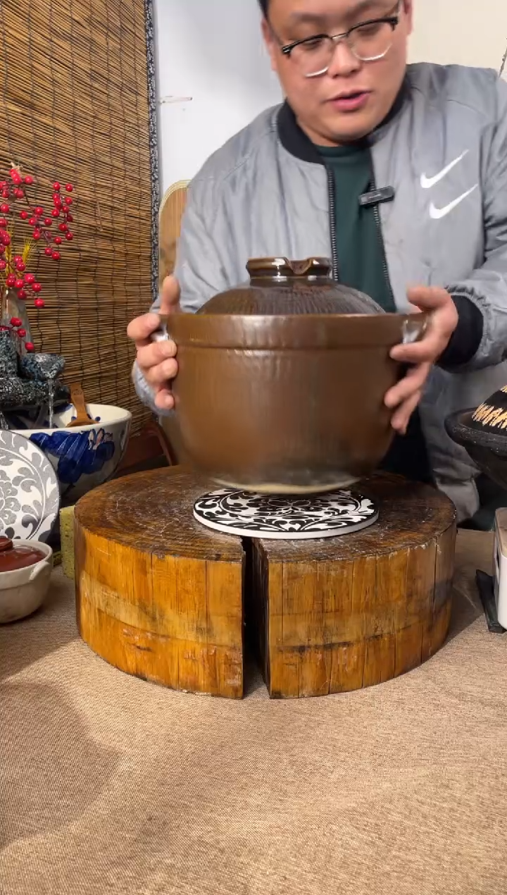 陶土8号链接大炖汤煲带锅垫4升*25高18.5