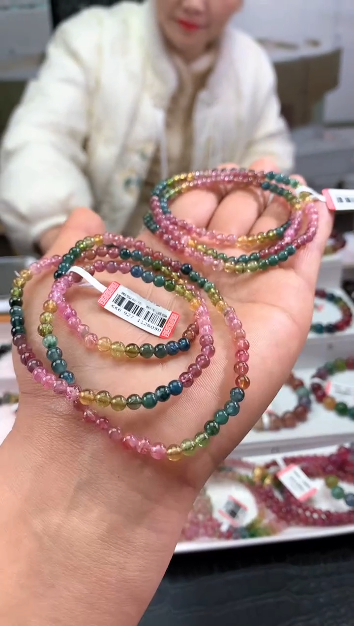 【闪购商品】碧玺手串未镶嵌多样性发一条