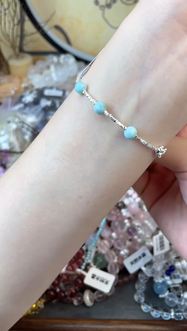 【闪购商品】针钠钙石银S925镶嵌手饰312