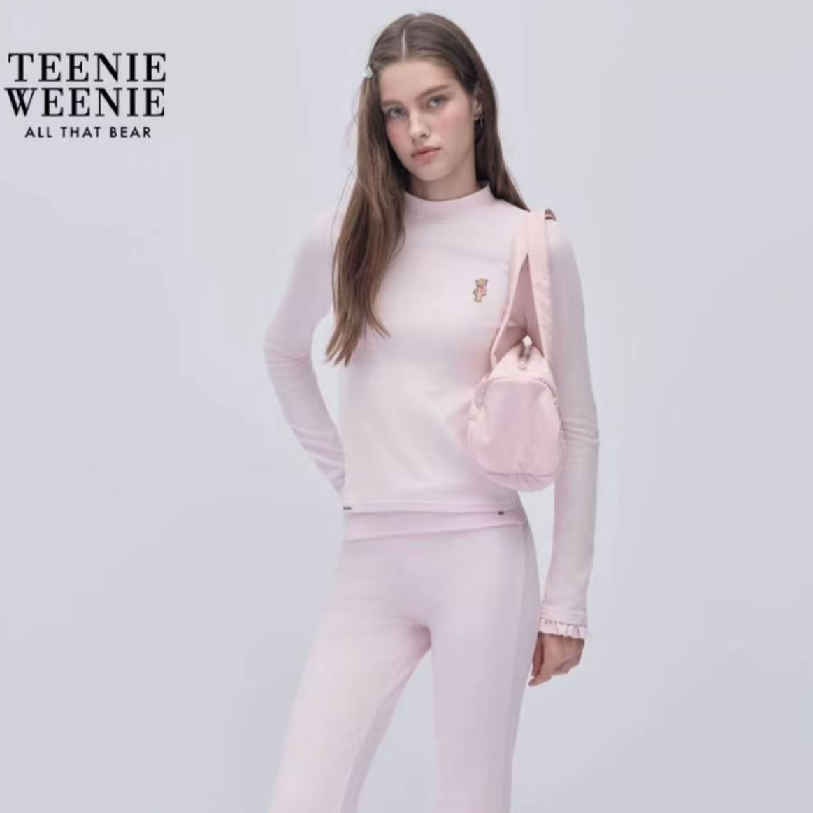 Teenie Weenie长袖半高领修身型常规款常规T恤修身YTLA254TB3B