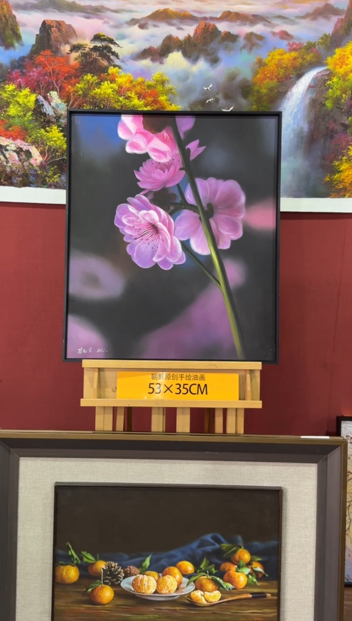 油画【76号】朝鲜原创纯手绘孤品油画丨顺丰包邮