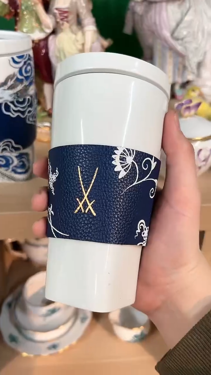 【闪购商品】瓷片梅森新品素白随行杯
