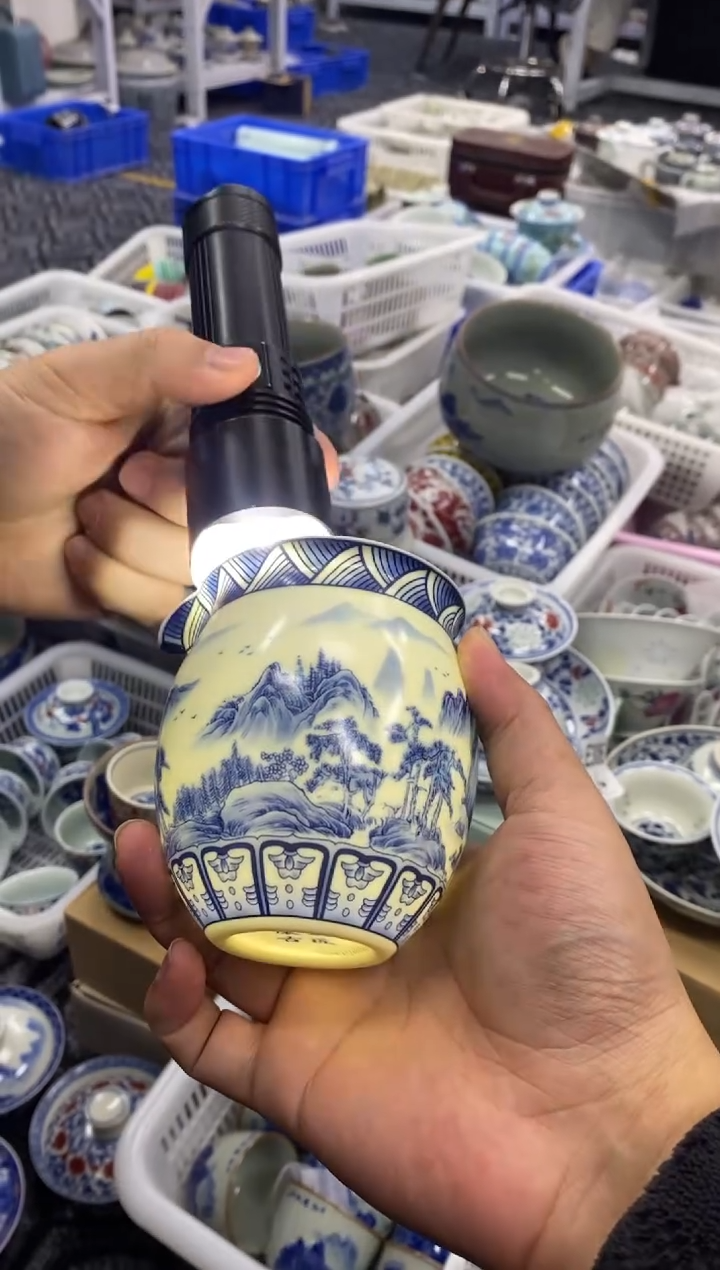 摆件陶景德陶瓷茶具公道杯