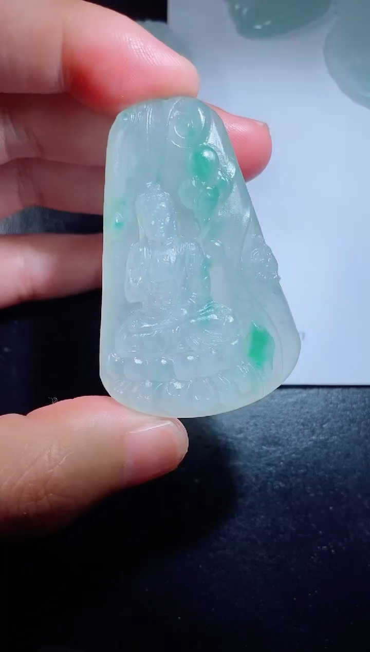 【闪购商品】定制翡翠未镶嵌毛货不支持退换付款后联系客服确认抛光