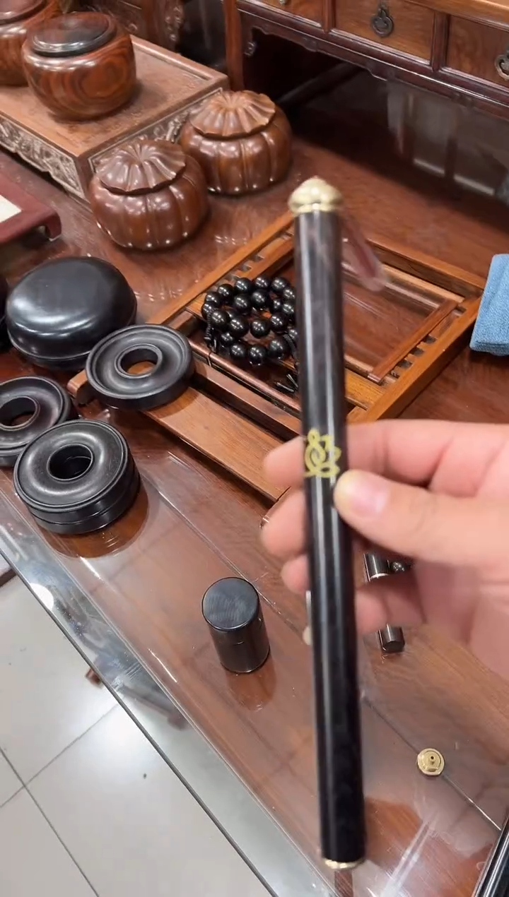 紫檀木流苏小香筒