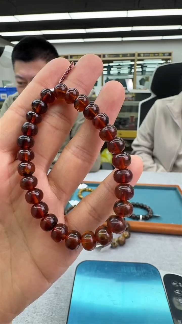 【闪购商品】琥珀手串未镶嵌391秒拍号